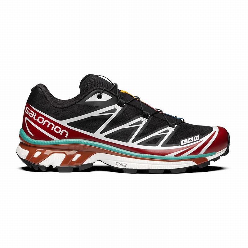 Salomon XT-6 Zapatillas Trail Running Hombre - Negras / Rojas - Colombia (42871-QGJY)